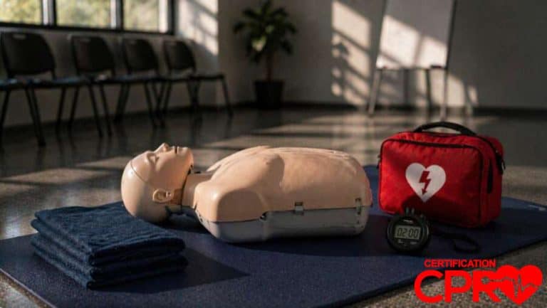 CPR training mannequin for certification in Tallahassee.